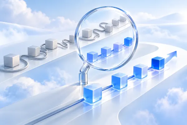 Illustration générée sur le thème : Retour sur investissement logiciel : suivre les gains.